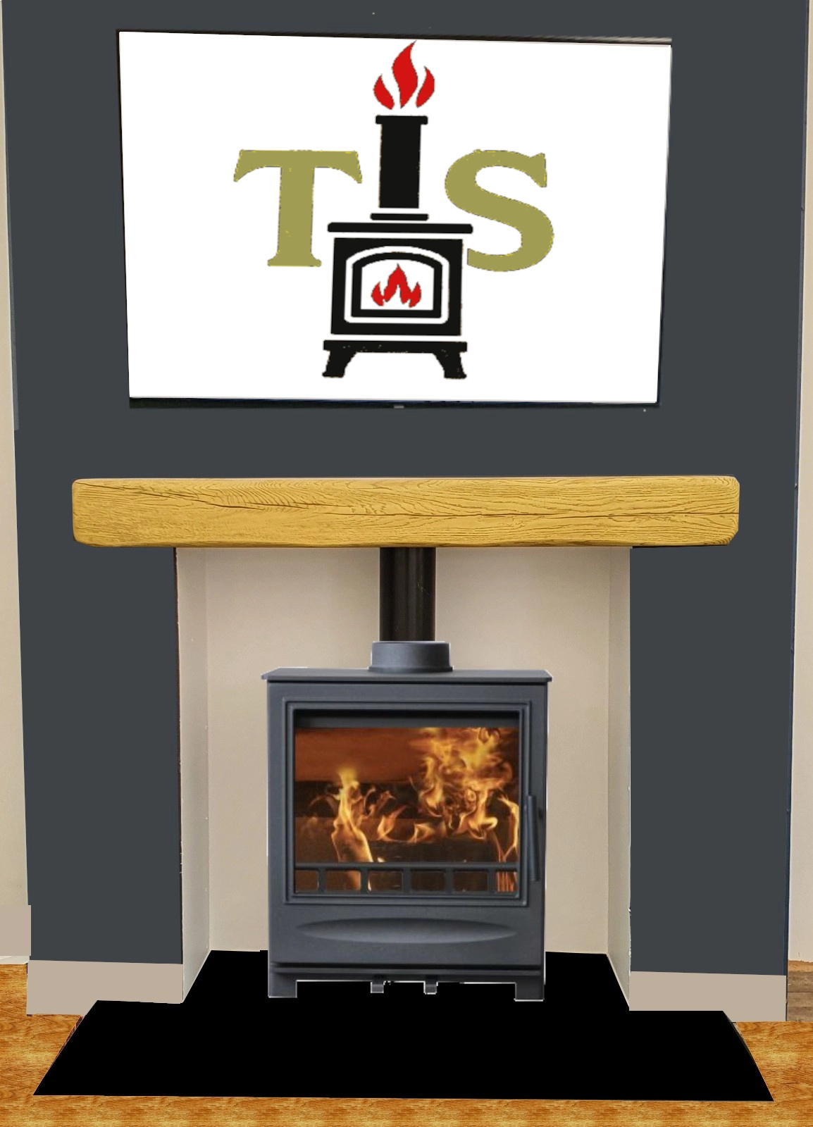 Light oak Beam & Belina Stove
